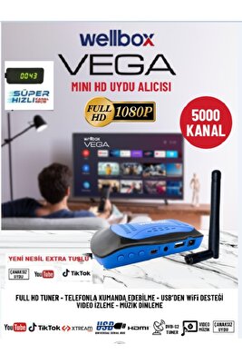 Çanaklı Çanaksız Wifi Anten Dahil Sinema Dizi Youtube Tiktok Dahil Full HD Uydu Alıcısı Free İp Tv ürün fotoğrafı