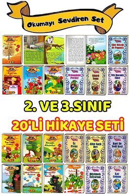 1.2.3. Sınıflar Için Hikaye Seti 20 Kitap Okuma Seti Her Kitap 32 Sayfa Ve Sorulu ürün fotoğrafı