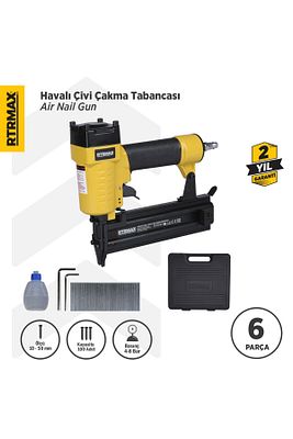 Rtm0135 Havalı Çivi Çakma Tabancası 10-50 Mm Çantalı ürün fotoğrafı