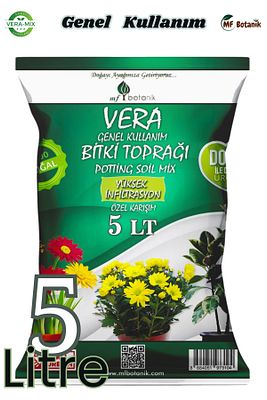 Veramix Genel Kullanım Özel Karışım Iç Ve Dış Mekan Bitki Toprağı 5 Litre Çiçek Toprağı Toprak Harcı ürün fotoğrafı
