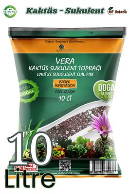 Veramix Kaktüs Sukulent Saksı Harcı Bitki Toprağı Özel Karışım Ithal Torf - Cocopeat 10 Litre ürün fotoğrafı