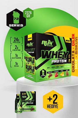 Whey Protein - 72 Adet - 4 Aromalı - 2376g - Hediyeli ürün fotoğrafı