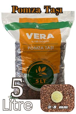 Kırmızı Pomza Taşı 3-8 Mm 5 Litre Volkanik Cürüf Ponza Lav Kırığı ürün fotoğrafı