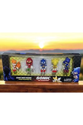 Sonic 5 Li Karakter Figür Oyuncak Seti Çizgi Film Süper Kirpi Kutulu Sağlam Kargo Sonik ürün fotoğrafı