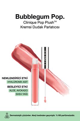 Pop Plush™ Kremsi Dudak Parlatıcısı - Renk: Bubblegum Pop 3.4ml | Parlak Bitiş, Nemlendirici Etki ürün fotoğrafı