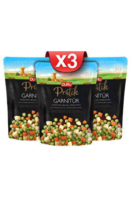 3'lü Duru Pratik Haşlanmış Garnitür 400g ürün fotoğrafı