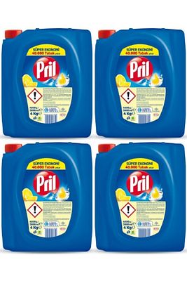 Elde Bulaşık Deterjanı Üç Etkili Güç Limon 4 Kg X 4 Adet ürün fotoğrafı