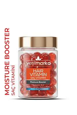 Saç Vitamini - Moisture Booster Hyaluronik Asit Ve Kolajen Içeriği Saç Bakım Yağı 30 Kapsül ürün fotoğrafı