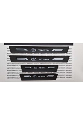 TOYOTA COROLLA UYUMLU KARBON KAPI EŞİĞİ KORUMA SUNİ DERİ 4'LÜ SET ürün fotoğrafı
