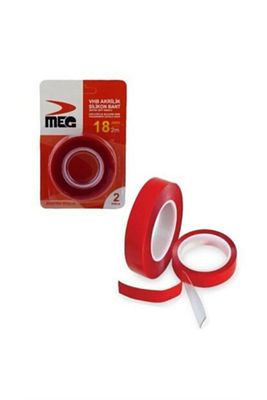 Çift Taraf Akrilik Şeffaf Silikon Bant 18mm*2mt. ürün fotoğrafı
