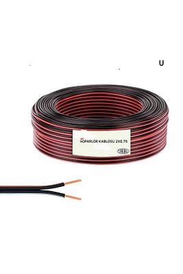 2x0.75mm2 Cca Yassı Kordon Kablo 100 Metre ürün fotoğrafı