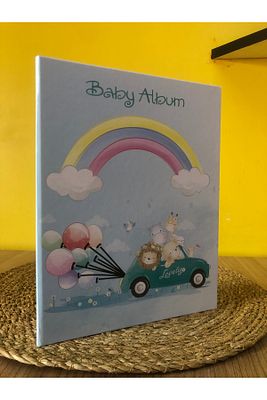 200'lük Baby Desenli Delüks 10x15cm Bebek Fotoğraf Albümü ürün fotoğrafı