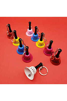 6,5 Cm Karışık Renkte Okul El Çanı Minik El Zili Karışık Renkli 1 Adet Anahtarlık ürün fotoğrafı