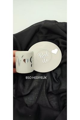 Kişiye Özel Gold Ve Gümüş Damat Kahvesi Fincanı ürün fotoğrafı