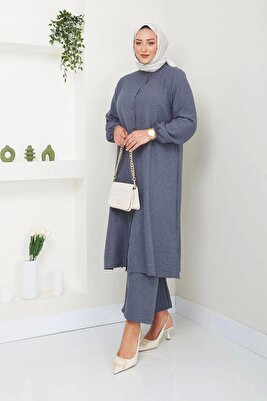 Kadın Büyük Beden Uzun İkili Tesettür Tunik Takım ürün fotoğrafı