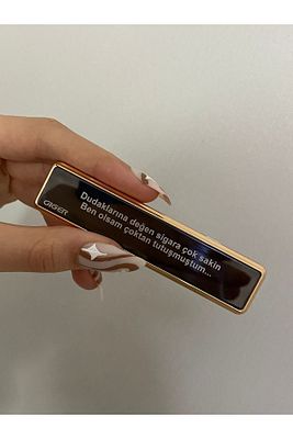 Usb Şarjlı Romantik Söz Yazılı Elektronik Çakmak, Yazı Standartdır ürün fotoğrafı