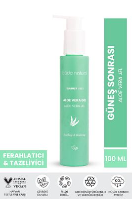 Aloe Vera Jel Güneş Sonrası Nemlendirici %100 Doğal 100 ml ürün fotoğrafı