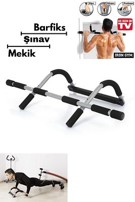 Kapı Barfiks Şınav Aleti Multi Fonksiyonel Koridor Arası Barfix Demiri Mekik Çekme ürün fotoğrafı