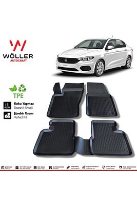 Fiat Egea Uyumlu Paspas 2015 2025 Arası 3d Havuzlu Paspas ürün fotoğrafı