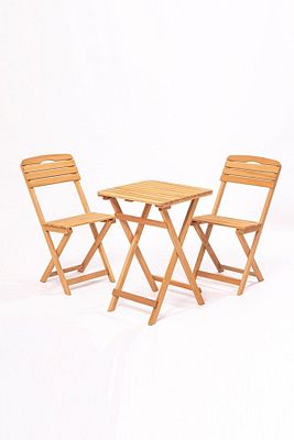 Balkon - Bahçe - Mutfak 3'lü Bistro Set 2 Sandalye 1 Masa ürün fotoğrafı