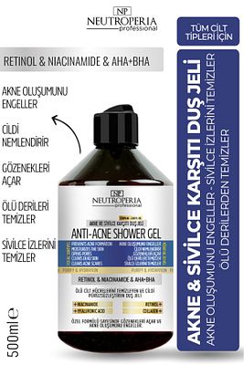 AKNE ve SİVİLCE KARŞITI DUŞ JELİ 500 ML ürün fotoğrafı