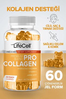 Pro Collagen - 60 Adet Gummie Hidrolize Kolajen Ve Vitamin C Içeren Cilt Bakım Gıda Takviyesi ürün fotoğrafı