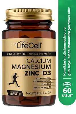 Calcium - Magnesium - Zinc - D3 - (KALSİYUM MAGNEZYUM ÇİNKO VE VİTAMİN D3) Takviye Edici Gıda ürün fotoğrafı