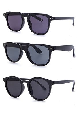 3'lü Set Unisex Güneş Gözlüğü. ürün fotoğrafı