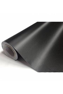 Siyah Karbon Fiber Folyo 42 Cm X 2 Metre Kaplama Folyosu ürün fotoğrafı