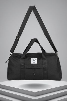 Orijinal Unisex 2 Bölmeli Önü Fermuarlı Uzun Askılı Geniş Hacimli Seyahat Gym Fitness Spor Çantası ürün fotoğrafı