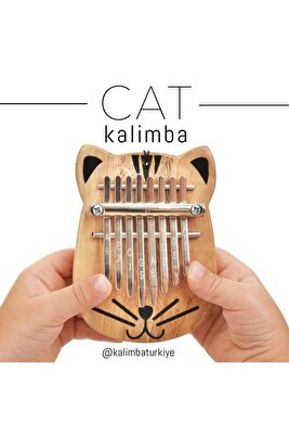 Cat Kalimba 8 Tuşlu Şifalı Kafur Ağacı ürün fotoğrafı