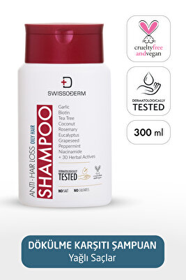 Dökülme Karşıtı Şampuan, Yağlı Saç, Vegan, Hızlı Uzatma, Sülfatsız Tuzsuz Saç Dökümesine Karşı 300ml ürün fotoğrafı