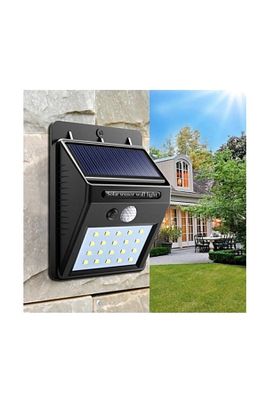Maxilife Güneş Enerjili Hareket Sensörlü 20 Ledli Duvar Lambası ürün fotoğrafı