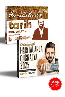 2025 KPSS AGS Haritalarla Tarih ve Coğrafya Konu Anlatımı Seti Benim Hocam Yayınları ürün fotoğrafı