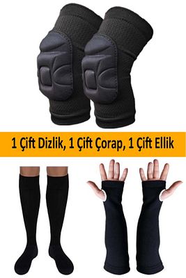 Voleybol Dizliği Voleybol Kolluk Voleybol Çorap Seti ürün fotoğrafı