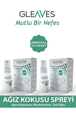 2'li Ağız Kokusu Önleyici Sprey, Ağız Kokusu Giderici Ağız Bakım Spreyi Alkolsüz Formülasyon 30 ml ürün fotoğrafı