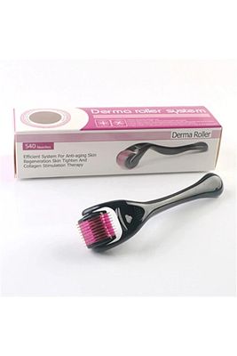 Titanyum Uçlu 540 Iğneli Derma Roller 1 mm Iğne Cilt Yüz Vücut Yenileme Masaj Aleti ürün fotoğrafı
