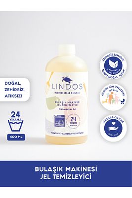 Doğal Bulaşık Makinesi Deterjanı %100 Bitkisel Güçlü 24 Yıkama Ekonomik Konsantre 600 ml ürün fotoğrafı