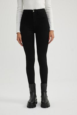 Jegging Yüksek Bel Bilek Boy Dar Paça Basic Düz Jean Pantolon B7498ax24sp ürün fotoğrafı