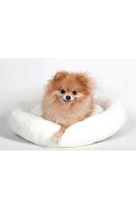 Yıkanabilir Beyaz Yumuşak A-kalite Polar Kedi Yatağı - Köpek Yatağı Çıkarılabilir Minder ürün fotoğrafı