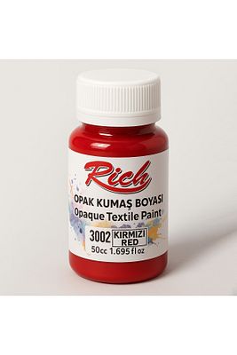 Opak Kumaş Boyası - Opaq Textile Paint 50 Cc - Kırmızı Red 3002 ürün fotoğrafı
