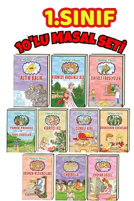 En Güzel Seçme Masallar 1. Sınıflar Için Büyük Boy Resimli 10 Kitap Pinokyo-pamuk Prenses Vs ürün fotoğrafı