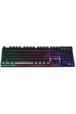 Titan K9 Siyah Usb Gökkuşağı Renkli Aydınlatmalı Q Standart Mekanik Hisli Gaming Oyuncu Klavyesi ürün fotoğrafı