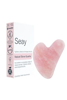 Pembe Kuvars Taşı Gua Sha Yüz Masaj Aleti Değerli Doğal Taş Sertifikalı ürün fotoğrafı