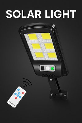 Solar Güneş Enerjili Led Bahçe Aydınlatması 120 Ledli 3 Modlu Hareket Sensörlü Su Geçirmez Lambası ürün fotoğrafı