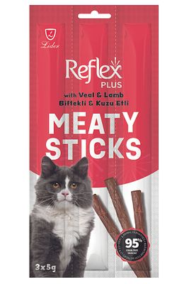 Tahılsız Biftekli Kedi Ödül Maması Sticks 5 Gr 3 Adet ürün fotoğrafı