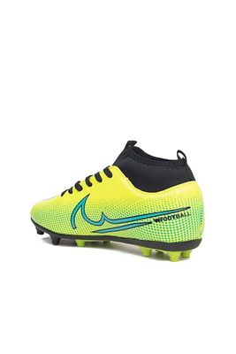 Süper Mercur Erkek Çocuk Sarı Renk Bilekli Boğazlı Çoraplı Krampon Halı Saha Futbol Spor Ayakkabı ürün fotoğrafı