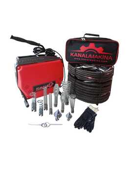 Kanal Tıkanıklık Gider Açma Makinesi Ikili Set 16-22 ürün fotoğrafı