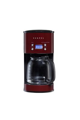 Retro Bordo Filtre Kahve Makinası 1000w 12 Fincan Kapasite ürün fotoğrafı