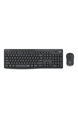 MK295 Sessiz Kablosuz Türkçe Klavye Mouse Seti - Siyah 920-009804 ürün fotoğrafı